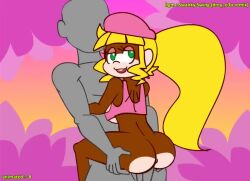 1boy 1girl 2021 20s animated anus ass blonde_hair bouncing_ass bouncing_breasts breasts dixie_kong dixie_kong_animation_(minus8) donkey_kong_(series) donkey_kong_country flower furry furry_with_furry furry_with_non-furry green_eyes hat huge_ass interspecies jungle large_breasts leg_lock lifting_person long_hair looking_back midriff minuspal monkey monkey_girl nature nintendo ponytail pussy_grip rareware sex sound tagme tree_hugger underboob upstanding_citizen_position vaginal video