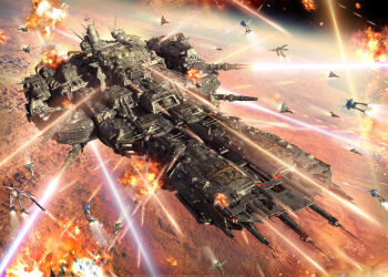 3d absurdres alien antennae battle commentary debris energy_beam energy_cannon english_commentary explosion fleet gerwalk glaug gunpod highres machinery macross macross:_do_you_remember_love? macross_frontier mars_(planet) mecha orbit planet realistic redesign robot science_fiction sdf-1 spacecraft variable_fighter vehicle_focus vf-25 walker_(robot) yann-s zentradi