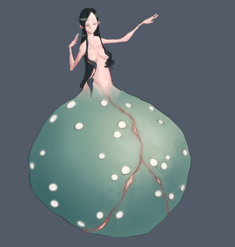 black_hair blob closed_eyes highres monster nolasc nude skinny