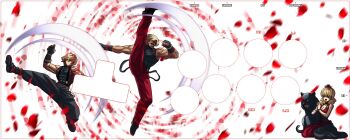 1girl adelheid_bernstein blonde_hair breasts crown dress flower large_breasts pale_skin petals raydash30 rose rose_bernstein rose_petals rugal_bernstein the_king_of_fighters