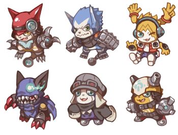 Rule 34 | 6+others, appmon, digimon, digimon (creature), digimon universe: appli monsters, dokamon, garmmy, gatchmon, hackmon (appmon), multiple others, musimon, offmon, onmon, simple background, tagme, white background