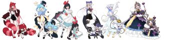 6+girls :3 :d absurdres airi_kanna akane_lize alice&#039;s_adventures_in_wonderland alice_(alice_in_wonderland) alice_(alice_in_wonderland)_(cosplay) animal_ear_headwear animal_ears apron arahashi_tabi arm_at_side arm_up arms_up asymmetrical_legwear ayatsuno_yuni bare_shoulders bell black_dress black_footwear black_hair black_hat black_nails black_shorts black_skirt blonde_hair blue_bow blue_bowtie blue_dress blue_eyes blue_hair blue_jacket blush bob_cut boots bow bow_hairband bowtie braid breasts brown_hair brown_ribbon brown_sleeves bubble_skirt bustier cape cape_clasp cat_ears caterpillar_(alice_in_wonderland) caterpillar_(alice_in_wonderland)_(cosplay) center_frills chain cheshire_cat_(alice_in_wonderland) cheshire_cat_(alice_in_wonderland)_(cosplay) cleavage closed_eyes closed_mouth collared_dress colored_inner_hair comedic_sweatdrop cosplay covered_collarbone cross-shaped_pupils crown cup curtained_hair dandandanholo deformed detached_sleeves double-parted_bangs dress earrings eastern_dragon_horns fake_animal_ears fang fingernails floating floating_earrings floating_hair floating_object floral_print floral_print_dress food-themed_clothes frilled_apron frilled_sleeves frills full_body garter_straps gem gold_chain gold_crown grey_eyes grey_hair grey_pantyhose grey_shorts grey_thighhighs grin hair_bow hairband hand_on_own_chest hand_up hat hat_feather hat_ribbon head_tilt heart high-waist_shorts high_heels highres holding holding_cup holding_scepter hookah hoop_skirt horns in_pocket interlocked_fingers invisible_chair jacket jewelry jingle_bell kneehighs knees_together_feet_apart korean_commentary large_breasts leg_up long_dress long_fingernails long_hair long_image long_sleeves looking_at_viewer mad_hatter_(alice_in_wonderland) mad_hatter_(alice_in_wonderland)_(cosplay) mary_janes medium_breasts miniskirt mismatched_legwear mouse_(animal) multicolored_dress multicolored_hair multiple_girls nail_polish neck_bell neck_ribbon neneko_mashiro one_eye_closed open_mouth outline outstretched_arm overskirt own_hands_together pantyhose parted_bangs petticoat pink_hair pocket_watch print_dress puffy_long_sleeves puffy_short_sleeves puffy_sleeves pumps purple_cape purple_dress purple_eyes purple_gemstone purple_hair purple_hat purple_vest queen_of_hearts_(alice_in_wonderland) queen_of_hearts_(alice_in_wonderland)_(cosplay) rabbit_ears rabbit_tail raised_eyebrow raised_eyebrows red_bow red_eyes red_footwear red_hair red_hairband red_ribbon red_sleeves ribbon round_teeth running scarf scepter see-through_cleavage see-through_clothes see-through_shirt shirayuki_hina shirt shirt_tucked_in shoes short_hair short_sleeves shorts side_braid sidelocks simple_background single_braid single_earring single_horn single_leg_pantyhose single_sock sitting skin_fang skirt skirt_hold sleeve_pushed_up smile smoke socks stained_clothes standing standing_on_one_leg stellive streaked_hair striped_clothes striped_pantyhose striped_skirt symbol-shaped_pupils tail tail_around_own_leg tail_bow tail_ornament tea teacup teapot teeth thick_eyelashes thighhighs tilted_headwear top_hat turning_head twintails two-sided_fabric two-sided_vest two-tone_skirt uneven_legwear unicorn_horn upper_teeth_only vertical-striped_clothes vertical-striped_skirt very_long_hair vest virtual_youtuber watch wavy_mouth white_apron white_background white_bow white_bustier white_footwear white_garter_straps white_hair white_outline white_pantyhose white_rabbit_(alice_in_wonderland) white_rabbit_(alice_in_wonderland)_(cosplay) white_shirt white_skirt white_sleeves white_socks white_thighhighs wide_image wrist_bow yellow_scarf yellow_skirt
