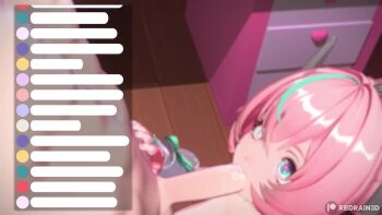 1boy 1girl 3d animated aria_(zenless_zone_zero) breasts completely_nude cum cum_in_mouth dab_neko ejaculation erection fellatio hand_on_another's_head handjob hetero indoors livestream loli medium_breasts misuzugon moaning multicolored_hair musi_cassie nipples nude oral patreon_username penis pink_hair redrain sound symbol-shaped_pupils tagme testicles two-tone_hair uncensored video zenless_zone_zero