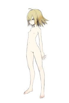 1girl character_request expressionless jiyu2 nude short_hair tagme