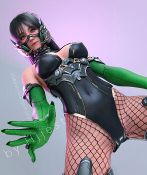 absurdres breasts cleavage highres hjjest pantyhose the_first_descendant