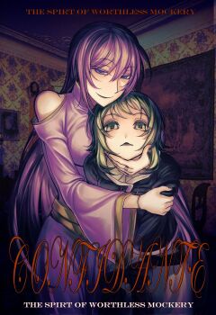 Rule 34 | 2girls, black capelet, capelet, chair, chinese commentary, clothing cutout, colored eyelashes, commentary request, dress, elluka clockworker, english text, evil smile, evillious nendaiki, grabbing another's chin, green eyes, green hair, gumi, gumillia, hand on another's chin, highres, indoors, jewelry, long hair, looking at viewer, looking to the side, medium hair, megurine luka, mui4ioqaak9436, multiple girls, open mouth, pink dress, pink hair, pink nails, purple eyes, ring, shoulder cutout, smile, teacher and student, vocaloid, white trim