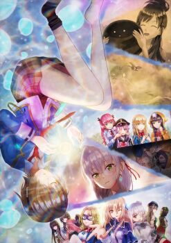 6+girls absurdres ahoge aikawa_megumi aoi_erika asakura_karen_(heaven_burns_red) asukamama89 bandage_over_one_eye bird black_capelet black_hair black_ribbon black_socks black_thighhighs blindfold blonde_hair blue_capelet blue_eyes blue_jacket bow bowtie braid breasts brown_hair capelet carole_reaper closed_eyes closed_mouth commentary_request crossed_bangs dress earrings eyepatch glasses goggles green_eyes grey_hair hair_between_eyes hair_bun hair_ornament hair_over_one_eye hair_ribbon hat heaven_burns_red highres holding hood izumi_yuki_(heaven_burns_red) jacket jewelry kayamori_hinata kayamori_ruka kunimi_tama long_hair long_sleeves looking_at_viewer medium_hair miniskirt multiple_girls narby_(heaven_burns_red) neck_ribbon necktie nikaidou_misato one_eye_closed one_eye_covered ooshima_ichiko open_mouth pink_hair plaid_clothes plaid_skirt pleated_skirt purple_eyes reaching red_bow red_eyes red_hair red_necktie red_ribbon ribbon sailor_hat school_uniform shirakawa_yuina shirt short_hair sidelocks skirt smile socks straight_hair thighhighs toujou_tsukasa twintails upside-down white_hair white_shirt yamawaki_bon_ivar yanagi_mion zettai_ryouiki