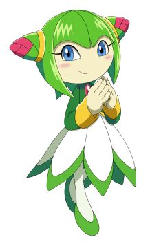 Rule 34 | 1girl, blue eyes, cosmo (sonic), cosmo the seedrian, sega, smile, sonic (series), sonic x, the-sonic-x, translated