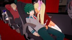 3boys 3d 3girls animal_ears animated ass boku_no_hero_academia book breasts bus cat_ears cum cum_in_pussy curvy english_text fellatio headphones huge_ass huge_breasts japs8005 koikatsu_(medium) large_areolae midoriya_izuku motor_vehicle multiple_boys multiple_girls nipples oral reading school_uniform sex sex_from_behind skirt sound tagme thick_thighs thighs uraraka_ochako vaginal video yaoyorozu_momo