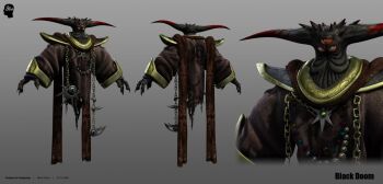 00s 1boy 2005 3d alien black_doom character_name reference_sheet colored_sclera dated evil_eyes extra_eyes highres horns jewelry looking_at_viewer multiple_views necklace no_mouth official_art red_sclera scan sega shadow_the_hedgehog_(game) simple_background sonic_(series) star_(symbol) star_necklace third_eye turnaround white_background