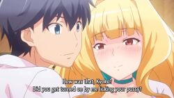 1boy 1girl animated anus ass ass_grab bathroom blonde_hair bouncing_breasts breasts caught censored close-up closed_eyes commentary continuous_ejaculation cowgirl_position cum cum_in_pussy cum_on_body cum_on_breasts cum_on_upper_body cunnilingus doggystyle ejaculation embarrassed english_commentary fellatio fingering french_kiss girl_on_top h-anime hair_ribbon hetero highres honoo_no_haramase_oppai_ero_appli_gakuen hug huge_breasts indoors interior kisaragi_kyouko kiss kneeling leg_grab leg_hold leg_lock legs long_hair looking_at_viewer looking_back majime_masato masturbation moaning naughty_face nipples oral orange_eyes orgasm paizuri panties penis ponytail pov purple_panties pussy pussy_juice ribbon school screencap sex sex_from_behind skirt smile sound spread_legs straddling tagme thick_thighs thighs toilet tongue tongue_out underwear vaginal video