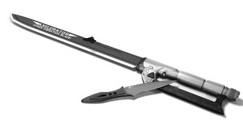 3d english_text katana no_humans original shadow simple_background sword talpidae weapon weapon_focus white_background