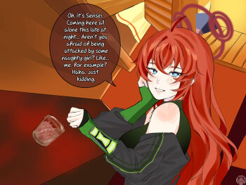 ben_10 ben_10:_omniverse blue_archive blue_eyes highres maki_(blue_archive) omnitrix red_hair thanh_thanh