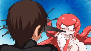 1boy 1girl 2025 20s ajin_ga_osuki_nan_desu_ne animated animated_gif anime_screenshot blush breasts caught_masturbating chubby_body plump closet furry furry_with_non-furry gym_uniform hetero ink ink_on_face interspecies large_breasts monster monster_girl octopus octopus_girl open_clothes puru_(ajin_ga_osuki_nan_desu_ne) queen_bee_(animation_studio) squid_girl tagme tentacle_hair tentacles