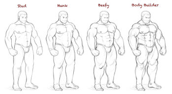Rule 34 | 1boy, abs, anatomy, bara, biceps, briefs, bulge, collage, english text, full body, growlygruntz, how to, large pectorals, male focus, male underwear, muscle growth, muscular, muscular male, nipples, original, pectorals, short hair, sideburns, stomach, thick thighs, thighs, topless male, underwear