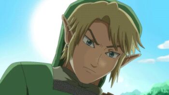 ... 2boys amazingartistyellow animated animated_gif blonde_hair hat link lowres multiple_boys nintendo pointy_ears short_hair size_difference staring the_legend_of_zelda the_legend_of_zelda:_the_wind_waker toon_link