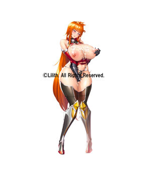 Rule 34 | 1girl, aftersex, armored boots, blush, body writing, boots, breasts, breasts out, copyright name, covered navel, covering crotch, covering privates, cum, cum on body, cum on breasts, cum on upper body, curvy, dress, elbow gloves, embarrassed, female focus, full body, gloves, grabbing own breast, highleg, highres, huge breasts, impossible clothes, kamimura maika, lilith-soft, long hair, looking at viewer, nipple stimulation, panties around leg, pelvic curtain, puffy nipples, purple eyes, red dress, revealing clothes, shiny clothes, sian, simple background, skindentation, solo, standing, sweat, taimanin (series), taimanin rpgx, taimanin suit, thong, very long hair, white background, wide hips