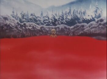 >:3 1990s 1boy 1girl :3 aisha_clanclan animal_ears animated animated_gif blush breast_press breasts burning cleavage dark_skin gene_starwind green_eyes hot huge_breasts long_hair mixed-sex_bathing muscular onsen outlaw_star ponytail red_hair retro_artstyle scar screencap shared_bathing short_hair silver_hair v-shaped_eyebrows