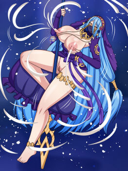 azura_(fire_emblem) azura_(lady_of_ballads)_(fire_emblem) breasts dancing fire_emblem fire_emblem_fates lactation loutani milk nintendo nipples pole pole_dancing stripper_pole tagme