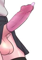 1futa ai-decensored animated testicles black_skirt black_thighhighs close-up condom condom_on_penis cum decensored deepcreampy ejaculation erection futanari h264_(codec) handsfree_ejaculation huge_penis moaning orgasm penis pleated_skirt shiwa_kou simple_background skirt solo sound source_request tagme testicles thighhighs third-party_edit uncensored used_condom used_condom_on_penis video white_background