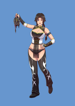 blue_eyes brown_hair highres luchadora luchadora_mask michelle_chang namco tekken tekken_2 tekken_tag_tournament_2 wrestler