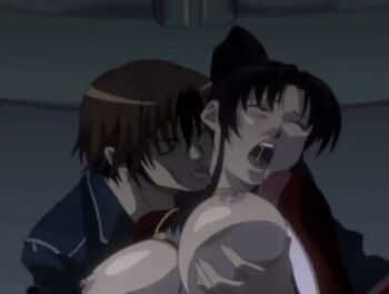 00s 1boy 1girl 2007 animated animated_gif bodysuit bouncing_breasts breast_bouncy breasts breasts_out brown_hair close-up closed_eyes clothing_aside denim female_masturbation fingering gloves groping groping_breast hentai_express_love_train inyoku_tokkyuu_zetsurinoo jacket jeans large_breasts long_hair lowres masturbation midriff military military_uniform multicolored_hair nipple_stimulation nipples nozomi_(inyoku_tokkyuu_zetsurinoo) panties pants ponytail rin_(inyoku_tokkyuu_zetsurinoo) science_fiction sex_toy shirt short_hair sidelocks skin_tight streaked_hair t-shirt tagme two-tone_hair underwear vibrator wide_hips