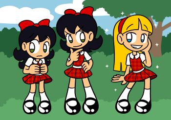 absurdres alenonimo doris_wade highres margaret_wade mary_janes original patricia_grant-thornewood school_uniform shoes