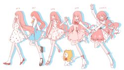 2012 2013 2015 2019 2024 5girls :o ? age_progression animal ankle_socks arm_up bare_arms bare_shoulders bead_necklace beads belt black_belt black_bow blue_dress blunt_bangs bow bow_choker bow_legwear bow_skirt bowtie brown_eyes brown_footwear capelet cat choker closed_mouth clothed_animal clothes_writing covered_collarbone cross-laced_clothes cross-laced_dress cross-laced_legwear dress dress_bow drop_shadow ear_covers floating_hair floral_print flower flower_necklace food_print frilled_dress frilled_shirt frilled_skirt frills fruit_print full_body hair_bow hand_on_own_chest happy heart high_heels holding_hands hood hood_up hooded_capelet infinity_nikki interlocked_fingers jewelry jianuannuannuan layered_skirt long_hair long_sleeves looking_ahead looking_at_another looking_at_viewer low_twintails mary_janes miniskirt miracle_nikki momo_(nikki) multiple_girls necklace nikki_(nikki) nikki_(series) nikki_up2u nikki_up2u2:_world_traveller off-shoulder_shirt off_shoulder one_eye_closed pinafore_dress pink_bow pink_bowtie pink_choker pink_dress pink_hair pink_shoes pink_skirt pleated_dress pleated_skirt procreate_(medium) pumps red_bow red_bowtie red_flower red_footwear red_rose rose rose_print shining_nikki shirt shoes short_dress sidelocks simple_background skirt sleeveless sleeveless_dress sleeveless_shirt smile snowflake_print socks strapless strapless_dress strawberry_print turtleneck turtleneck_shirt twintails very_long_hair walking white_background white_cat white_dress white_footwear white_shirt white_skirt white_socks yellow_bow yellow_bowtie yellow_capelet