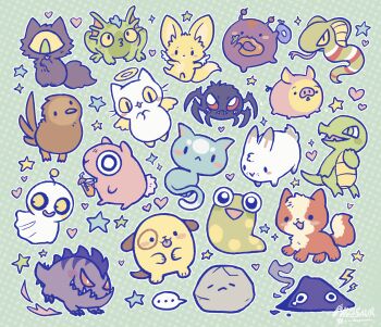 alleesaur angel angelpuss animal animal_focus animated animated_gif bug cat chibi chibi_only cobrall commentary creature creature_focus doglefox drackonack eating english_commentary everyone faellie ghost ghostkerchief halo hasee highres holding kadoatie krawk meepit meowclops mortog neopets no_humans petpet pig pile_of_soot_(neopets) polka_dot polka_dot_background rock rock_(neopets) slorg slug snake snorkle_(neopets) snowbunny_(neopets) spider spyder_(neopets) warf_(neopets) watermark weewoo