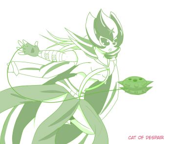 Rule 34 | 1girl, bancholilimon, banchou, catofdespair, delinquent, digimon, digimon (creature), fairy, flower, highres, monster girl, petals, plant girl, scar, school uniform, solo, yo-yo