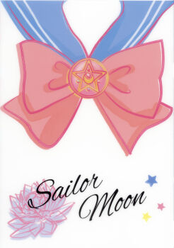 absurdres bishoujo_senshi_sailor_moon blue_sailor_collar bow brooch crystal_star_(sailor_moon) highres jewelry maboroshi_no_ginzuishou non-web_source official_art red_bow sailor_collar sailor_moon sailor_senshi sailor_senshi_uniform scan star_(symbol) white_background