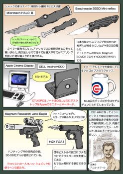 Rule 34 | 1boy, 24 (series), ammunition, apple inc., benchmade, boker, boker magnum, coffee mug, computer, computer keyboard, cup, dell, flare gun, gun, h&amp;k p2a1, handgun, heckler &amp; koch, knife, less-than-lethal weapon, magnum research, magnum research lone eagle, microtech halo iii, microtech knives, mug, muta koji, pistol, polearm, serrated knife, spear, speech bubble, story time (muta koji), weapon, weapon focus, weapon name, weapon profile