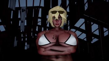 1futa 3d 5girls abs android_21 animated back bare_arms bare_back bare_shoulders bikini black_bikini black_hair bleach blonde_hair blue_eyes breast_tattoo breasts brick_wall burn_scar chest_tattoo completely_nude crossed_arms crossover dark-skinned_female dark_skin defeat dragon_ball dragon_ball_fighterz english_text face_mask facial_mark facial_tattoo food from_behind futa_with_female futanari green_eyes grey_hair hair_between_eyes honey_select huge_breasts huge_penis interracial large_breasts long_hair mask mature_female mini_person minigirl multiple_girls muscular muscular_female muscular_futa nipples nude number_tattoo orange_hair penis potaklulu red_hair scar scar_on_face sex short_hair size_difference sound subtitled sunglasses sunglasses_on_head swimsuit tagme tattoo testicles tier_harribel tile_floor tiles video white_hair