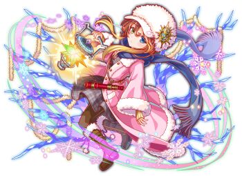 1girl alternate_costume anime_coloring aqua_eyes artist_request bare_tree blonde_hair boots branch brown_boots brown_pantyhose buttons closed_mouth coat collar collared_coat crash_fever crescent crescent_ornament dress full_body fur_hat galilei_(crash_fever) game_cg gold_buttons green_outline grey_dress hat hat_ornament holding holding_lantern knee_boots lace-trimmed_coat lace_trim lantern light_brown_hair long_sideburns long_sleeves looking_at_viewer newsboy_cap number_print numbered official_alternate_costume official_art open_clothes open_coat outline pantyhose pink_coat pink_hat pink_sleeves plaid_clothes plaid_dress pocket pom_pom_(clothes) print_hat puffy-trimmed_coat puffy_collar puffy_sleeve_cuffs purple_scarf red_outline scarf short_hair short_hair_with_long_locks sideburns sleeve_cuffs sleeves_past_wrists snowflakes solo square square_print tachi-e teeth telescope third-party_source transparent_background tree white_collar white_fur wide_sleeves winter winter_clothes winter_coat yellow_eyes yellow_sleeves