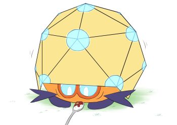 Rule 34 | aqua sclera, colored sclera, commentary request, curry, curry rice, dottler, food, full body, gen 8 pokemon, grass, highres, motion lines, nintendo, no humans, pokemon, pokemon (creature), pokemon focus, rice, solo, spoon, urikurage474, white eyes