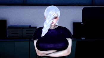 1futa 1girl 3d animated bad_tag breasts female_focus futa_with_female futanari honey_select huge_breasts huge_penis nipples penis potaklulu senran_kagura sex size_difference tagme video