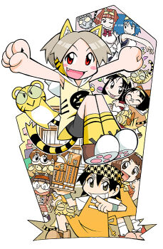 aina_(toranoana) amu_ru animal_ear_fluff animal_ear_hairband animal_ear_hood animal_ears animal_on_leg animal_print ankle_socks apron aqua_hair armpits back_bow bandaid bandaid_on_face bandaid_on_nose bandana benga_ru bike_shorts black_dress black_eyes black_hair black_tail blinking_inside_eyes blunt_bangs blunt_ends blush_stickers book book_stack bookshelf bow bowtie breasts brown_fur brown_hair brown_shoes bun_cover card clenched_hands closed_eyes closed_mouth coco_(toranoana) collared_shirt colored_inner_animal_ears colored_inner_hair colored_sclera detached_hood double-parted_bangs double_bun double_horizontal_stripe drawstring dress employee_uniform fake_animal_ears fang full_body gashapon glasses glasses_kauberu_kotora green_sclera grey_eyes grey_fur grey_shorts grey_tail hair_between_eyes hair_bun hair_ornament hairband hairclip half_updo headscarf holding holding_manga hood hood_down hoodie horizontal-striped_thighhighs houndstooth kauberu_kotora kotora_(toranoana) kuromimi_kotora lace-trimmed_apron lace_trim laces large_breasts legs_apart legs_together logo_print long_shirt long_sleeves looking_at_another looking_at_viewer maid maid_headdress manga_(object) miko_(toranoana) model model_kit mukku_(mook-tv) multicolored_hair no_nose no_pupils nonbiri_kotora official_art one_eye_closed orange_apron orange_bow orange_dress orange_hair orange_shoes orange_sleeves outline outstretched_arms parted_bangs parted_hair parted_lips paw_print paw_print_soles print_bandana print_hairband print_hoodie print_shirt red_bow red_bowtie red_eyes red_hairband red_sailor_collar ribbon_kotora round_eyewear sailor_collar scarf second-party_source semi-rimless_eyewear shiro_kotora shirt shoe_soles shoes short_hair short_sleeves shorts siblings simple_background sisters sleeveless sleeveless_dress sleeveless_hoodie sleeves_rolled_up small_pupils smile smilo_(toranoana) socks spread_arms standing straight_hair striped_clothes striped_fur striped_hairband striped_hoodie striped_tail striped_thighhighs tail tamako_(toranoana) tenugui thighhighs tiger tiger_ears tiger_girl tiger_print tiger_tail tinted_eyewear tongue tongue_out tora_da_yo. torami_(toranoana) torana toranoana triangle_mouth triple_horizontal_stripe turtleneck turtleneck_shirt very_short_hair white_apron white_background white_eyes white_headdress white_hood white_outline white_sailor_collar white_shirt white_sleeves white_socks wide_sleeves wristband yellow-tinted_eyewear yellow_bandana yellow_fur yellow_hairband yellow_hood yellow_scarf yellow_sclera yellow_tail yellow_thighhighs