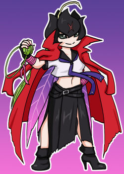 Rule 34 | bancholilimon, banchou, delinquent, digimon, digimon (creature), fairy, flower, highres, monster girl, petals, plant girl