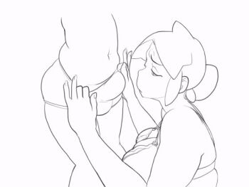 animated animated_gif crystalcheese_(artist) foreskin greyscale hetero incest monochrome mother_and_son penis shota tagme uncensored unfinished