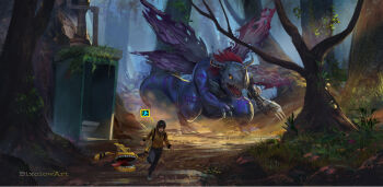 Rule 34 | belt, bixclowart, cyborg, digimon, digimon (creature), digimon world, highres, mameo (digimon), metalgreymon (virus), running, scumon, sharp teeth, teeth, tongue