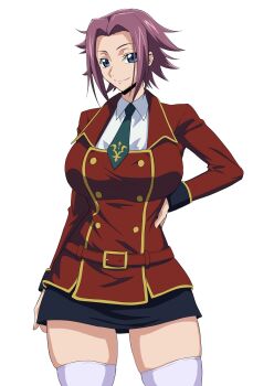 1girl breasts code_geass female_focus highres iwao178 kouzuki_kallen red_hair school_uniform