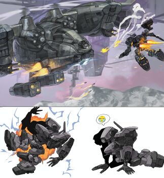 621_(armored_core_vi) absurdres aircraft armored_core armored_core_vi:_fires_of_rubicon helicopter highres mecha missiles no_humans robot