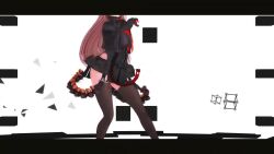 1girl 3d ammunition_belt animated arm_pouch artist_request ass ass_shake belt_pouch beret black_gloves black_hat black_jacket black_leotard black_thighhighs bouncing_ass breasts brown_hair cowboy_shot cropped_jacket dancing floating_hair gloves goddess_of_victory:_nikke hat jacket leotard long_hair long_sleeves looking_at_viewer medium_breasts mikumikudance_(medium) necktie orange_eyes orange_necktie parted_lips pouch rapi_(nikke) red_gloves sidelocks skindentation solo sound squatting tagme thighhighs thong_leotard two-tone_gloves very_long_hair video wide_hips