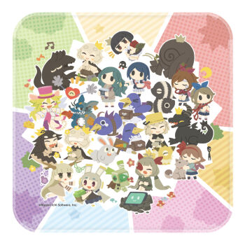 Rule 34 | 2boys, 6+girls, artist request, bandages, bandages over eyes, blind prince, camera, character request, chibi, closed eyes, creature, crescent, crown, dog, dragon, full body, ghost, haru (yomawari), heart (mad rat dead), holding, holding camera, horns, hotaru (htol#niq), htol#niq: hotaru no nikki, liar princess, liar princess (wolf form), mad rat, mad rat dead, mion (htol#niq), monster, multiple boys, multiple girls, mushroom, musical note, nippon ichi, official art, omoide no naka no shoujo, open mouth, prinny, protagonist (yomawari), rabbit, rat god, robot, rose (rose to tasogare no kojou), rose to tasogare no kojou, scissors, sharp teeth, shin yomawari, smile, teeth, titan (rose to tasogare no kojou), toriko (void terrarium), usotsuki hime to moumoku ouji, void terrarium, warui ousama to rippana yuusha, yomawari, yomawari (series), yomawari san, yui (yomawari), yuzu (yomawari)