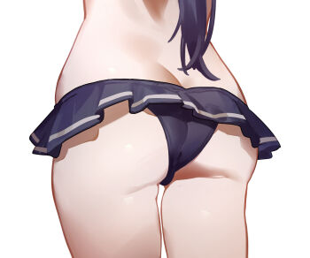 Rule 34 | 1girl, ass, blue archive, butt crack, eco 376124, highres, serika (blue archive), serika (swimsuit) (blue archive), swimsuit, tagme