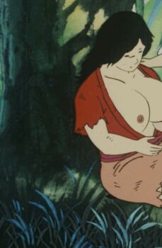 1980s_(style) 1girl animated animated_gif bouncing_breasts breasts closed_eyes closed_mouth corpse cropped dark_nipples death forest hadashi_no_gen hiroshima huge_breasts jacket lactation large_breasts madhouse mature_female motherly nature nipples nude_filter oldschool open_clothes open_mouth red_jacket retro_artstyle shirt short_hair skirt solo third-party_edit torn_clothes torn_shirt torn_skirt ushio_asami_(hadashi_no_gen)