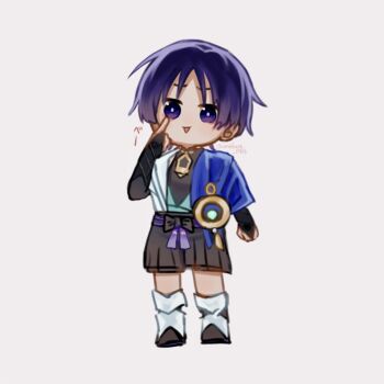 1boy :p akanbe amhr_46 aqua_gem aqua_kimono arm_at_side armor belt black_belt black_bodysuit black_bow black_bridal_gauntlets black_shorts blue_cape blunt_ends bodysuit bow bridal_gauntlets cape choppy_bangs clenched_hand eyelid_pull feathers finger_to_eye full_body gem genshin_impact gold hakama hakama_shorts hand_up highres index_finger_raised japanese_armor japanese_clothes juban kimono kote kurokote leg_warmers looking_at_viewer male_focus mandarin_collar open_clothes open_kimono open_mouth pleated_shorts pom_pom_(clothes) purple_eyes purple_hair purple_pupils purple_rope purple_sash rope sash scaramouche_(genshin_impact) shorts shoulder_peek solo standing tassel tongue tongue_out triangle_mouth twitter_username wanderer_(genshin_impact) white_kimono white_leg_warmers yellow_feathers