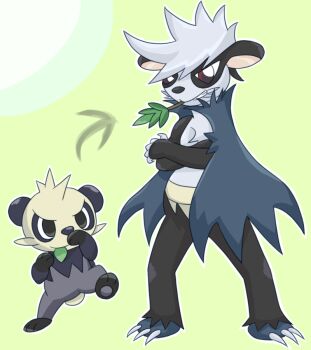 10s evolution fakemon gen_6_pokemon nintendo no_humans pancham pokemon pokemon_(creature) pokemon_xy