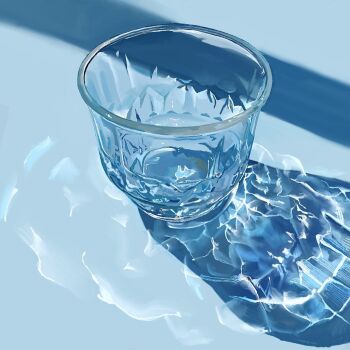 commentary_request cup drinking_glass no_humans object_focus original realistic shadow yasuta_kaii32i