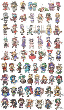 Rule 34 | >:), 6+girls, :>, :d, :o, :p, ;), aki minoriko, aki shizuha, alice margatroid, anchor hat ornament, anchor print, animal ear fluff, animal ears, animal print, antennae, apron, arm ribbon, arm up, artist name, ascot, asymmetrical wings, back bow, backpack, bag, barefoot, basket, bat wings, beret, between legs, bird ears, bird girl, bird wings, black ascot, black boots, black bow, black bowtie, black hairband, black hat, black pants, black ribbon, black sandals, black shirt, black shoes, black skirt, black vest, blonde hair, bloomers, blue boots, blue bow, blue cape, blue dress, blue eyes, blue flower, blue hair, blue hat, blue kimono, blue ribbon, blue shoes, blue skirt, blue tabard, blue vest, blunt bangs, blush, blush stickers, book, boots, bow, bow hairband, bowler hat, bowtie, braid, broom, brown boots, brown bow, brown dress, brown eyes, brown hair, brown hat, brown horns, brown sandals, brown shoes, brown socks, bucket, buttons, cape, capelet, cat ears, cat girl, cat tail, center frills, checkered clothes, chen, chibi, chibi only, cirno, claw pose, closed eyes, closed mouth, coat, collared shirt, collared vest, commentary request, contrast collar, control rod (touhou), crescent, crescent hat ornament, crossed arms, crystal wings, cup, daiyousei, demon wings, detached sleeves, detached wings, dog ears, dog girl, double-breasted, double-parted bangs, double horizontal stripe, dress, drill hair, drooling, dual wielding, earclip, everyone, expressionless, eye contact, fairy wings, fang, fangs, fingernails, flandre scarlet, flat cap, floppy ears, flower, food, footwear bow, fox girl, fox hat, fox tail, frilled apron, frilled hat, frilled ribbon, frilled shawl, frilled skirt, frilled sleeves, frills, frog hair ornament, frolicking fairies of gensokyo (touhou), front ponytail, fruit, fujiwara no mokou, full body, gap (touhou), geta, gohei, grape hat ornament, green bow, green bowtie, green eyes, green hair, green hat, green nails, green ribbon, green shoes, green skirt, green vest, grey capelet, grey hair, grin, hair between eyes, hair bobbles, hair bow, hair ornament, hair ribbon, hair tubes, hairband, hakurei reimu, hand between legs, hand fan, hand on own chest, hands in opposite sleeves, hands on own hips, hands up, hat, hat bow, hat ornament, hat ribbon, hauchiwa, head wings, heart, heart of string, highres, hijiri byakuren, himekaidou hatate, hinanawi tenshi, hitodama print, holding, holding basket, holding book, holding broom, holding cup, holding fan, holding flower, holding gohei, holding hands, holding instrument, holding jewelry, holding knife, holding mushroom, holding phone, holding polearm, holding ring, holding scythe, holding shield, holding sword, holding trumpet, holding umbrella, holding violin, holding weapon, holding with tail, holding wrench, hong meiling, horn ornament, horn ribbon, horns, hoshiguma yuugi, houjuu nue, houraisan kaguya, ibuki suika, ice, ice wings, in bucket, in container, inaba tewi, index finger raised, instrument, inubashiri momiji, izayoi sakuya, japanese clothes, jewelry, kaenbyou rin, kagiyama hina, kamishirasawa keine, karakasa obake, kasodani kyouko, kawashiro nitori, kazami yuuka, key, key necklace, keyboard (instrument), kimono, kirisame marisa, kisume, knees up, knife, koakuma, kochiya sanae, komeiji koishi, komeiji satori, konpaku youmu, kumoi ichirin, kurodani yamame, lapel pin, leaf hair ornament, leg up, letty whiterock, lily pad, lily white, long fingernails, long hair, long skirt, long sleeves, looking at another, looking at viewer, looking back, lotus hair ornament, low-tied long hair, luna child, lunasa prismriver, lying, lyrica prismriver, maid, maid headdress, mandarin orange, medicine melancholy, merlin prismriver, mizuhashi parsee, mob cap, moriya suwako, motion lines, mouse (animal), mouse ears, mouse girl, mouse tail, mouth drool, multicolored hair, multicolored wings, multiple girls, multiple hair bows, multiple tails, murasa minamitsu, mushroom, music, musical note, mystia lorelei, nagae iku, nazrin, neck ribbon, necklace, necktie, nekomata, no shoes, nose blush, off shoulder, okobo, on side, one eye closed, one side up, onozuka komachi, open clothes, open mouth, open vest, orange hair, orb, outstretched arm, outstretched arms, pants, parted bangs, patchouli knowledge, peach hat ornament, phone, pinafore dress, pink bow, pink bowtie, pink dress, pink hair, pink hat, pink shawl, pink shirt, pink shoes, plaid clothes, plaid skirt, plaid vest, platform sandals, playing instrument, polearm, pom pom (clothes), prehensile tail, print skirt, puff of air, purple dress, purple eyes, purple hair, purple hat, purple ribbon, purple skirt, purple tabard, purple vest, pyramid (geometry), rabbit ears, rabbit girl, rainbow gradient, red apron, red ascot, red bow, red cape, red dress, red eyes, red flower, red hair, red hairband, red hat, red necktie, red pants, red ribbon, red sandals, red shoes, red skirt, red vest, reisen udongein inaba, reiuji utsuho, remilia scarlet, ribbon, ribbon-trimmed skirt, ribbon trim, ring, robe, rod of remorse, rope, rubber boots, rumia, saigyouji yuyuko, sailor collar, sailor shirt, sakazuki, sandals, scythe, shameimaru aya, shawl, shield, shiki eiki, shimenawa, shirt, shoes, short hair, short sleeves, sidelocks, simple background, single braid, single hair tube, single horn, single sidelock, sitting, skin fang, skirt, skirt hold, skirt set, sleeping, sleeveless, sleeveless dress, sleeveless shirt, smile, snake, snake hair ornament, snow rabbit, socks, spear, spread arms, standing, star (symbol), star hat ornament, star print, star sapphire, striped clothes, striped dress, striped skirt, su-san, sunny milk, suspenders, sweatdrop, swinging weapon, sword, tabard, tail, tatara kogasa, tengu-geta, third eye, tiger print, tokin hat, tongue, tongue out, toramaru shou, touhou, trembling, triangular headpiece, trumpet, twin braids, twintails, two-tone bow, two-tone dress, two-tone hair, two-tone skirt, two side up, two tails, umbrella, underwear, unzan, uzumaki osushi, v-shaped eyebrows, vertical-striped clothes, vertical-striped dress, vest, violin, waist apron, weapon, white apron, white background, white bloomers, white bow, white bowtie, white capelet, white dress, white hat, white shirt, white shoes, white sleeves, white socks, white umbrella, wide sleeves, winged hat, wings, witch hat, wolf ears, wolf girl, wolf tail, wrench, wriggle nightbug, yagokoro eirin, yakumo ran, yakumo yukari, yasaka kanako, yatagarasu, yellow ascot, yellow bow, yellow bowtie, yellow eyes, yellow ribbon, yellow shirt, zzz